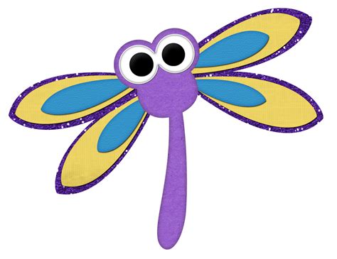 Reading Dragonfly Clipart