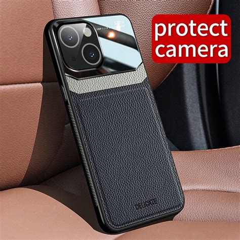 Case For Iphone 15 14 13 12 11 Pro Max Xs Xr 8 Luxury Leather Hybrid