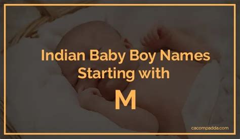 Indian Baby Boy Names Starting With M Cacompadda