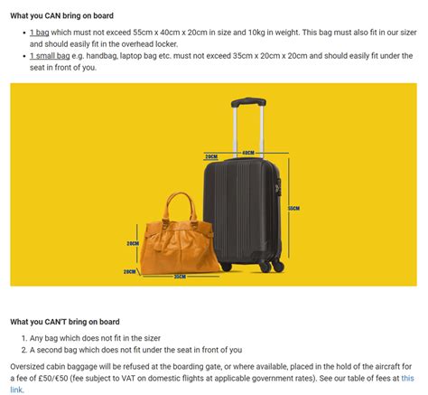 All guests (except infants) are allowed to carry on board two (2) pieces of cabin baggage comprising of either: How I avoid low cost airline bag fees - Loyalty Traveler