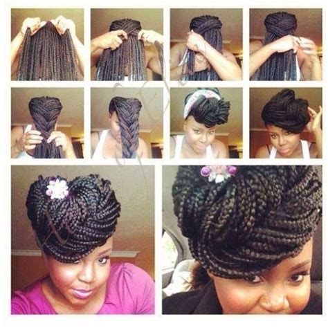 With makeup, you can go overboard in this kind of hairstyle. 10 Gorgeous Ways to Style Box Braids - BGLH Marketplace