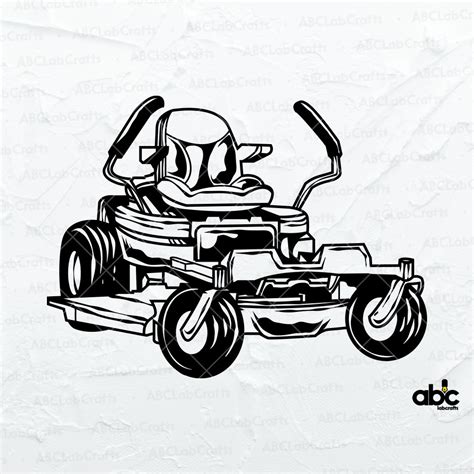 Zero Turn Lawn Mower Svg Dxf Png Clipart Silhouette Cut File