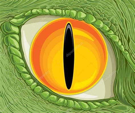 Olhos De Desenho Animado De Dinossauro — Vetores De Stock © Slipfloat