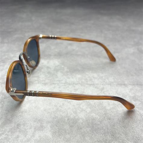 Persol Po 3108s 960 S3 Men Sunglasses Polarized Blue Striped Brown Lens 8053672368086 Ebay