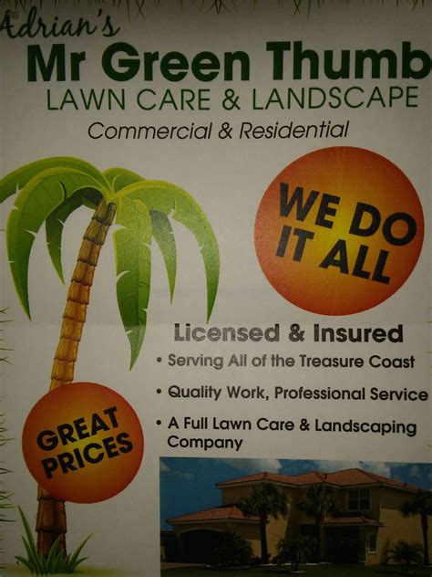 Mr Green Thumb Complete Lawn Care And Landscape Facebook
