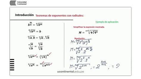 Teoría De Exponentes Exponentes Con Radicales Youtube