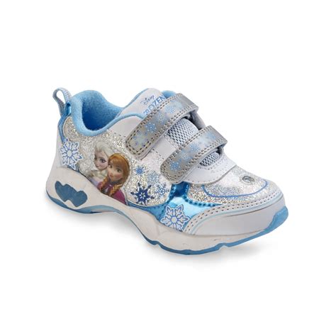 These disney's frozen 2 anna & elsa light up shoes are comfy and casual. Disney Frozen Toddler Girl's Blue/White Light-Up Sneaker