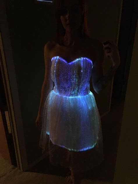 Get Your Glow On Like Tron With Led Wedding Accessories Led Dress