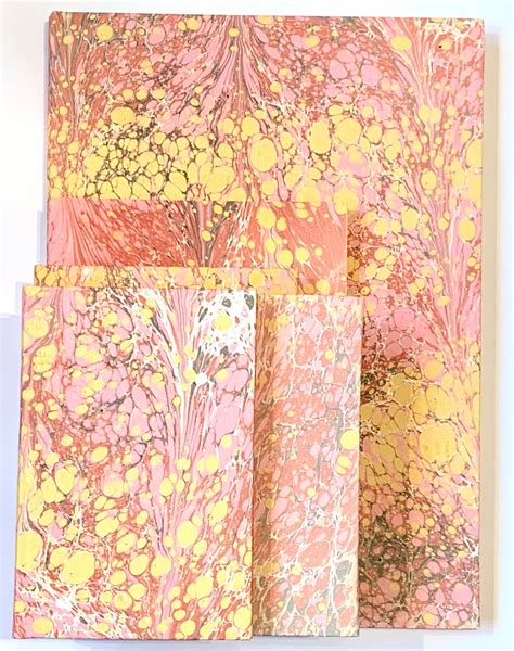 Handmade In Florence Marbled Paper Bound Book Journal Etsy Uk