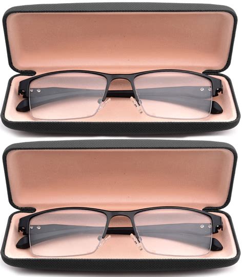 2 Packs Progressive Multifocal Reading Glasses Blue Light Blocking For Menno Line Trifocal