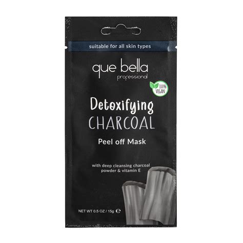 Professional Detoxifying Charcoal Peel Off Mask Que Bella