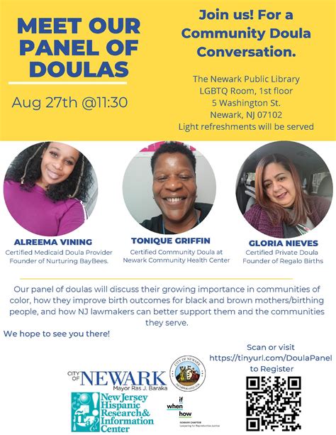 community doula conversation newark public library