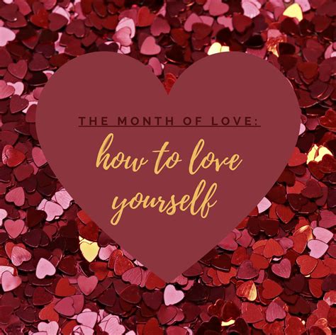 February A Month Of Self Love Readvelvet Love Yourself This Month