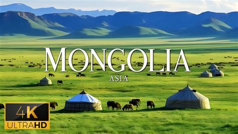 Flying Over Mongolia 4k Video Uhd Calming Piano Music With