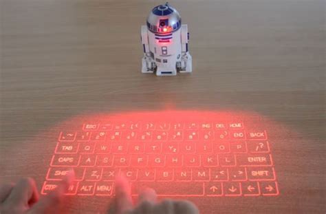 R2 D2 Virtual Keyboard With Bluetooth For Smartphones And Computers