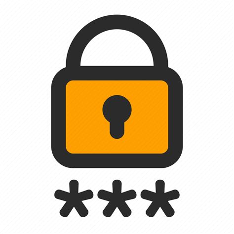 Password Security Protection Secure Lock Safety Padlock Icon