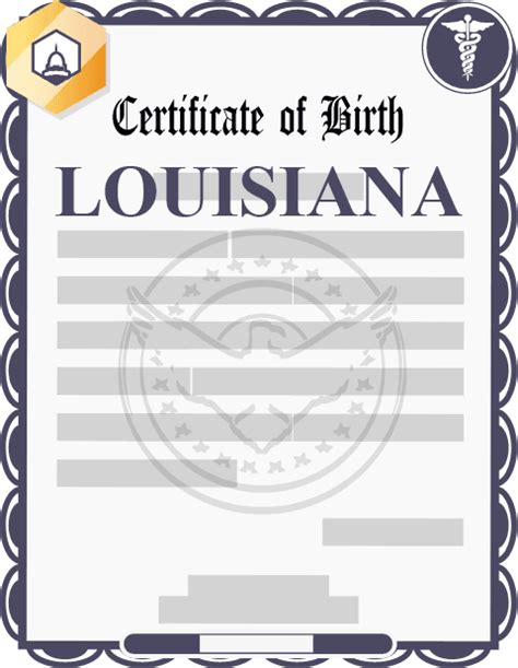 Louisiana Birth Certificate State Fees