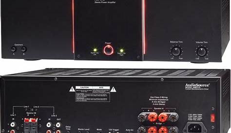 audiosource amp-100 stereo power amplifier
