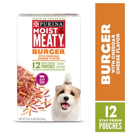 The 5 best canned cat foods of 2021 the best dog foods you can buy at walmart ollie meals contain minimal processed foods and are packed with protein and tons of veggies, without any fillers or artificial colors and flavors — an overall best dog wet. Purina Moist & Meaty Dry Dog Food, Burger with Cheddar ...