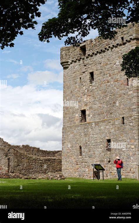 The Exterior Of Lochleven Castle In Scotland Stock Photo Alamy