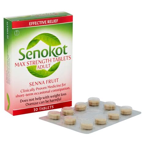 Senokot Max Strength Senna Laxative 10 Tablets Medicine Marketplace