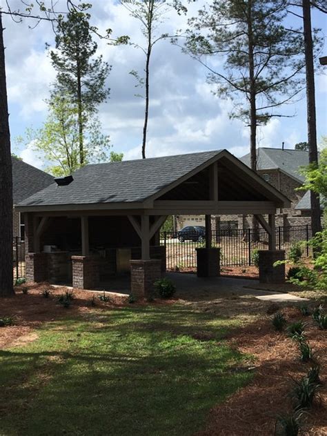 Sumter Sc Detached Covered Patio With Outdoor Kitchen Traditional