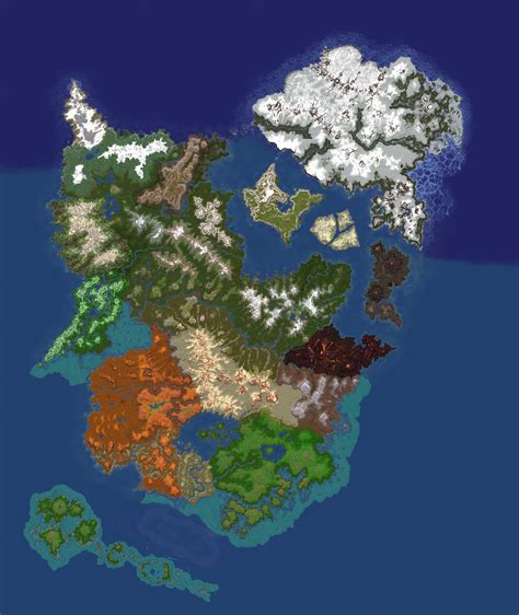 Le Monde Part Deux A 16k By 14k Gigantic Survival World Map For 114