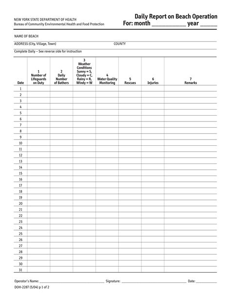 Daily Report Templates