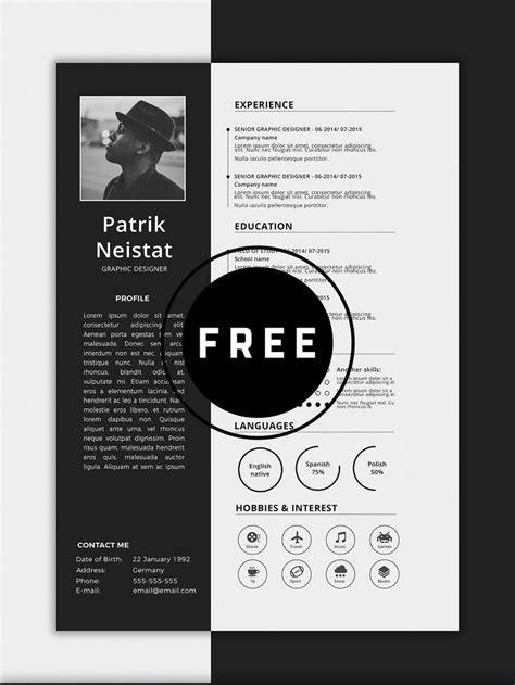 98 Awesome Free Resume Templates In This Post Are Made By Creative