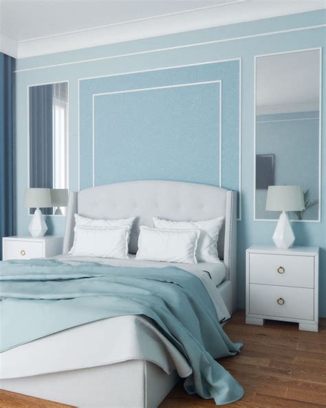 Classic Light Blue Bedroom