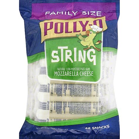Low fat milk will work, but the cheese will be. Polly-O Low-Moisture Part-Skim Mozzarella String Cheese ...