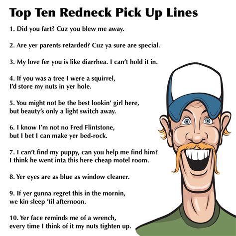 redneck pick up lines safelygatheredin blog