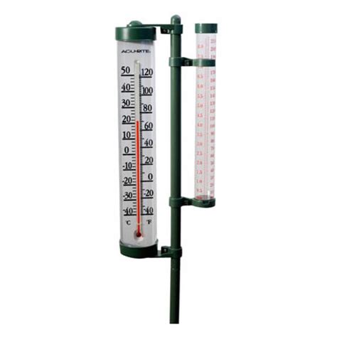 Further distinguishing aspects such as how they are set up and how they deliver data can be made. AcuRite Rain Gauge with Enclosed Tube Thermometer on ...