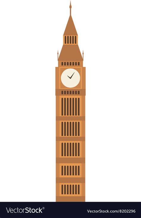 Big Ben Clock Symbol Of London Royalty Free Vector Image