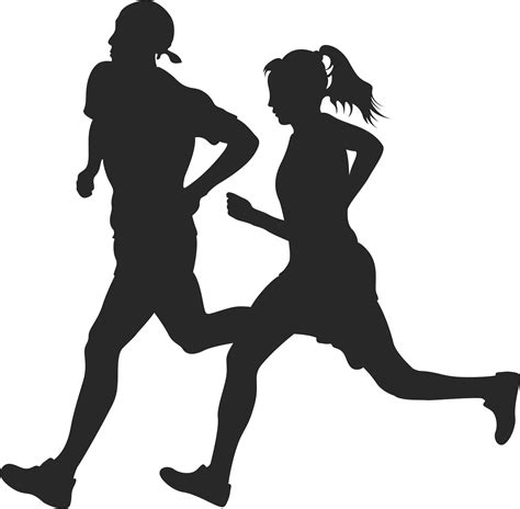 Girl Running Silhouette Png Free Transparent Clipart Clipartkey