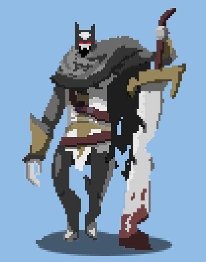 Oc Skeleton Warrior Pixelart Pixel Art  Pixel Drawing Pixel