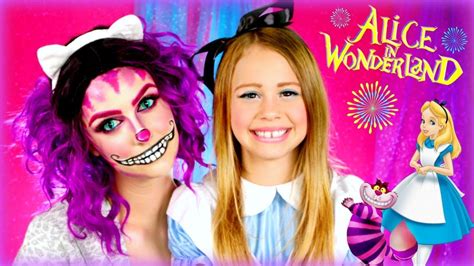 Alice In Wonderland Makeup Alice And Cheshire Cat Makeup Tutorial
