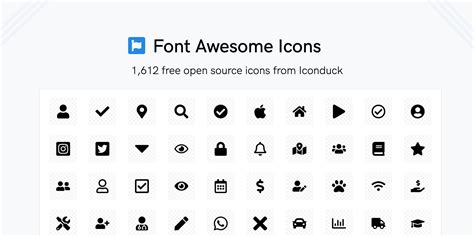 Font Awesome Icons By Iconduck Figma