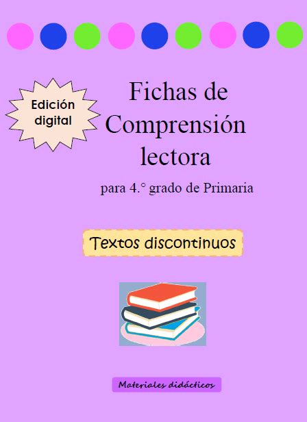 Fichas De Textos Discontinuos 4° Grado By Flipsnack