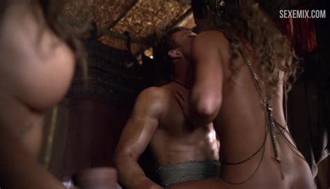 Sexy Ayse Tezel Breast Scene In Spartacus