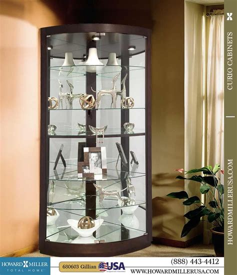 Lighted Corner Curio Cabinet