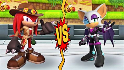 Sonic Forces New Event Treasure Rivals Hunter Knuckles Vs Agent Rouge