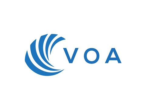 Voa Letter Logo Design On White Background Voa Creative Circle Letter