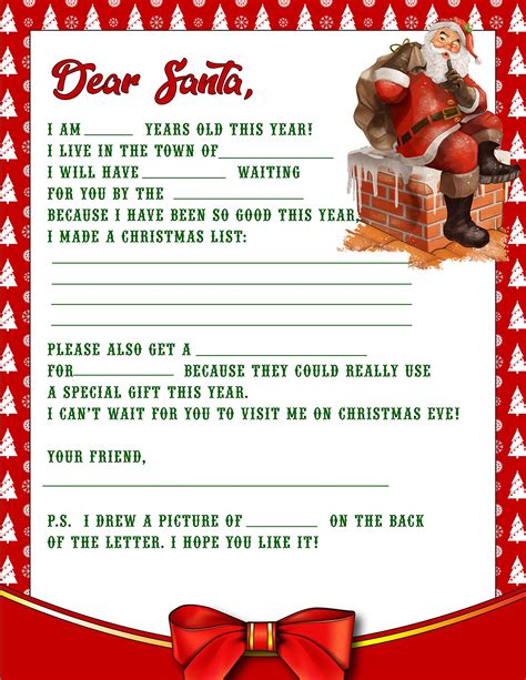 Santa Letter Template Christmas Parents Teacher Made Ph
