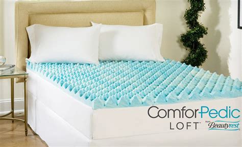 Comforpedic Loft By Beautyrest 4” Gel Memory Foam Mattress Topper Up