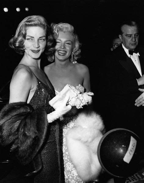 Lauren Bacall And Marilyn Monroe At The Premiere Of How To Marry A Millionaire Circa 1953 Old