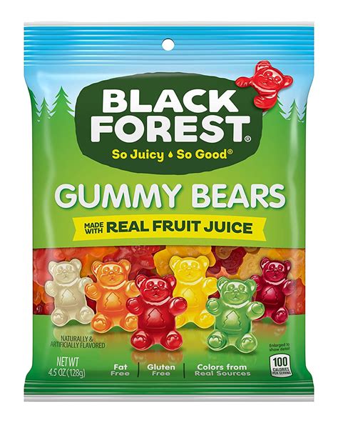 Black Forest Gummy Bears Candy 45 Ounce Pack Of 12