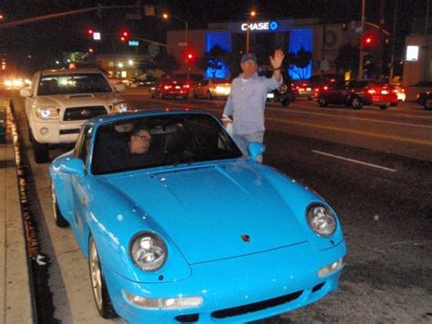 Jerry Seinfeld Out In La In His Riviera Blue Porsche 993 Celebrity