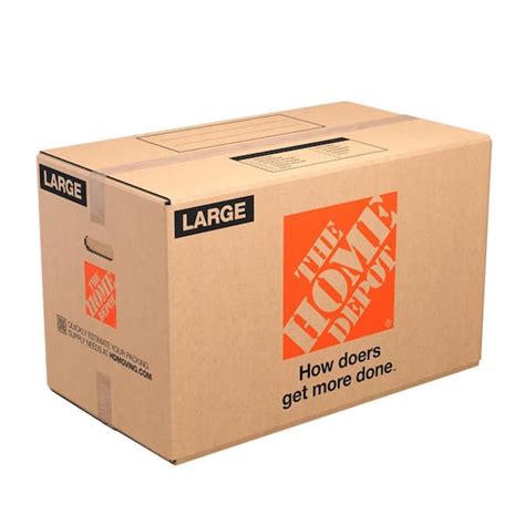 The Home Depot 27 In L X 15 In W X 16 In D Large Moving Box With