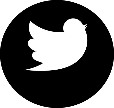 Transparent White Twitter Logo